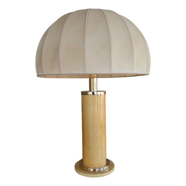 Vintage Italian Table Lamp by Aldo Tura, 1970s-1980s For Sale