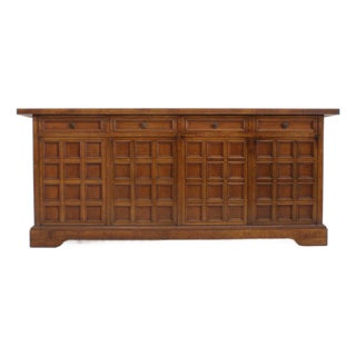 Vintage Italian Brutalist Sideboard, 1960s For Sale