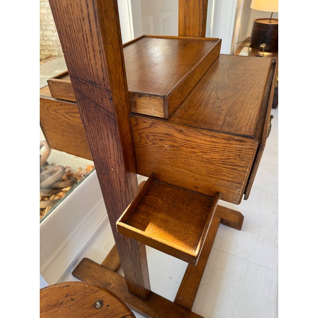 Wood Vintage French Adjustable Easel For Sale - Image 7 of 9