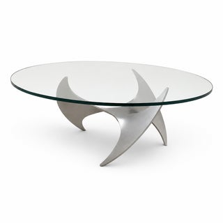 1970s Aluminum Propeller Coffee Table by Knut Hesterberg For Sale