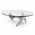 1970s Aluminum Propeller Coffee Table by Knut Hesterberg For Sale