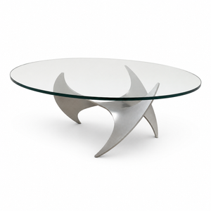 1970s Aluminum Propeller Coffee Table by Knut Hesterberg