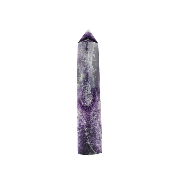 Late 20th Century Contemporary Amethyst Obelisk Crystal Point Tower For Sale - Image 4 of 10
