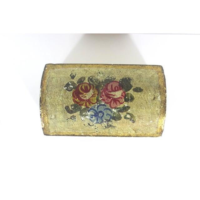 Wood Vintage Florentine Domed Trinket Box Gold Italian Ornate Gilt, Wood For Sale - Image 7 of 9