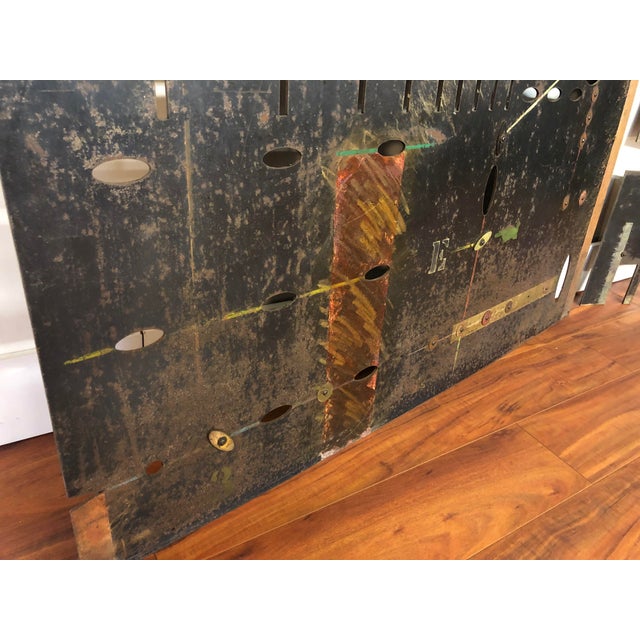 Vintage Sheet Metal Industrial Artworks - a Pair | Chairish