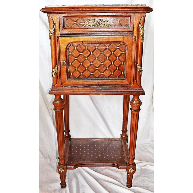 Mid 19th Century French Antique Louis XVI Style Nightstand For Sale - Image 9 of 9