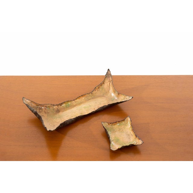 Small tray is 4.25 W x 4.75 D x 1.25 H.