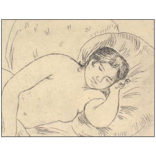 Figurative 1906 Femme Nue Couchée Etching Pierre-Auguste Renoir For Sale - Image 3 of 5