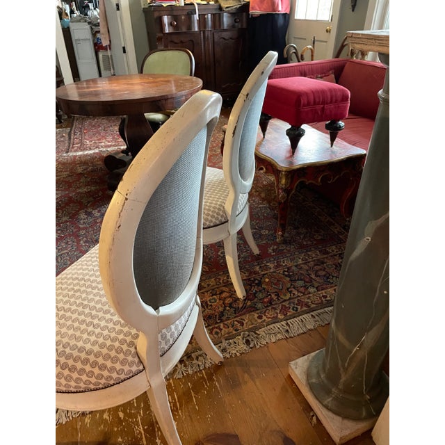 Wood Pair of 20th Century Italian Revival Venetian Occasional Chairs For Sale - Image 7 of 10