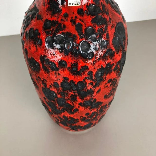 Large Pottery Fat Lava Multi-Color 239-41 Vase from Scheurich, 1970s For Sale - Image 11 of 14