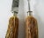 Brown Vintage Solingen Germany Stag Handled Cutlery Serving Knife & Fork - 2 Pcs. For Sale - Image 8 of 13