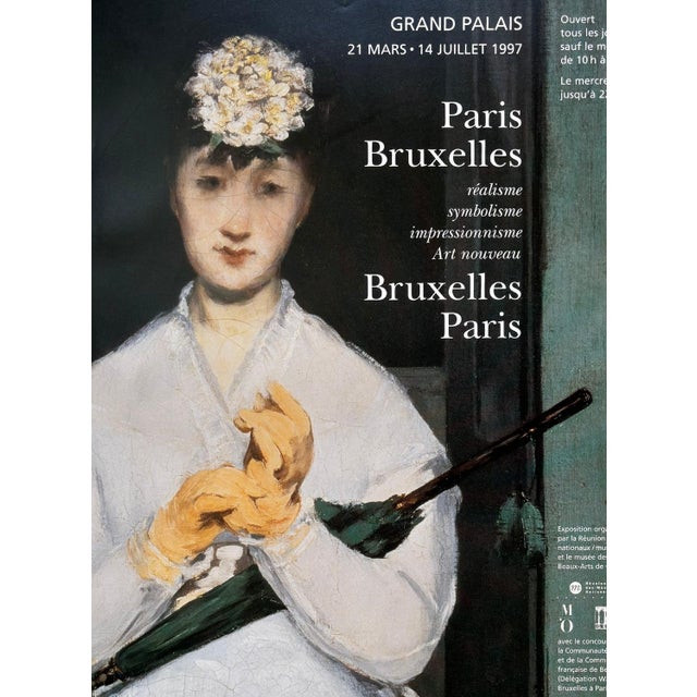 Édouard Manet Le Balcon - The Balcony AUTHENTIC Vintage Exhibition poster at Grand Palais March 21st - July 14th, 1997...