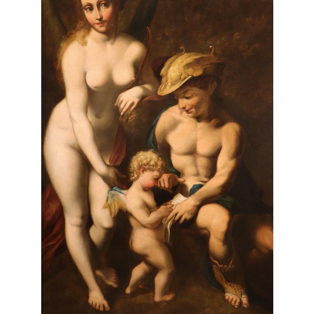 Antonio Allegri, The Education of Love, 1700, Oil on Canvas, Framed For Sale - Image 10 of 16