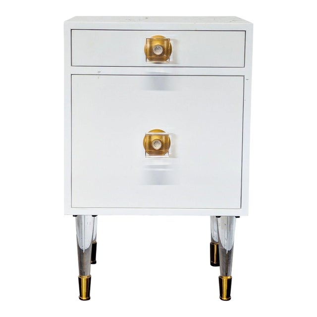 Nightstand With One Drawer and Cabinet For Sale
