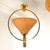 1960s Pair of Amber, Mid Century Modern Glass Chandeliers For Sale - Image 4 of 11