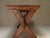 19th Century X Frame Trestle and Cross Strecther Base Table For Sale - Image 10 of 18