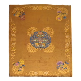 Zabihi Collection Chinese Art Deco Room Rug - 9' x 11'6" For Sale
