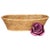 Boho Chic Artifacts Rattan Oval Bread Basket, Honey Brown, 14" For Sale - Image 3 of 4