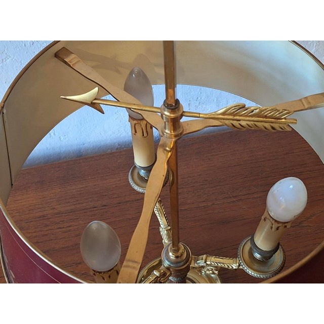 Mid-Century Modern Mid-Century Modern Model 15033 Brass Table Lamp from Maison Lucien Gau For Sale - Image 3 of 16
