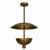 Antique Brass Flush Mount Ceiling Light, Handmade Brass Flower Petal Ceiling Fixture, Art Deco Ceiling Lamp for Bedroom Hallway Dining Room 18x30 For Sale - Image 12 of 13