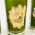 Glass MCM Green and Gold Starburst Highball Tumblers - Set of 4 For Sale - Image 7 of 11