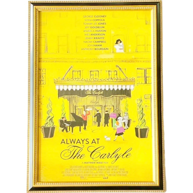 Always at the Carlyle (2018) Framed Poster the Carlyle Hotel Nyc For Sale - Image 10 of 12