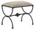 Currey & Company Currey & Company Agora Peppercorn Ottoman For Sale - Image 4 of 4