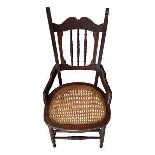 Hip Hugger Victorian Era Walnut Chair For Sale