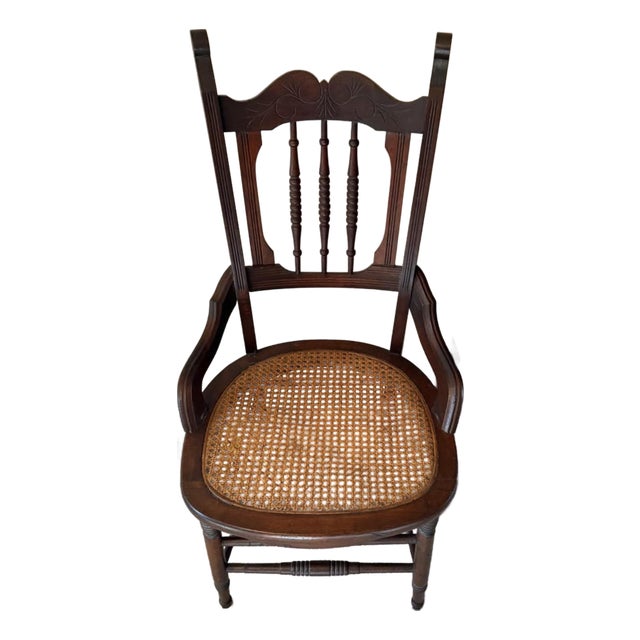 Hip Hugger Victorian Era Walnut Chair For Sale