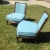 Modern mid-century style slipper lounge chairs in the manner of Robsjohn Gibbings. These chairs were made in the style of...