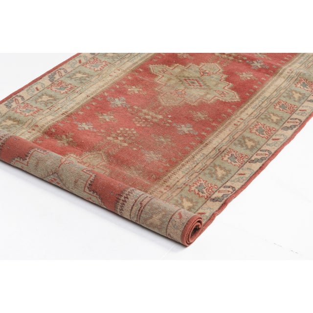 Vintage Turkish Oushak Runner For Sale - Image 6 of 10