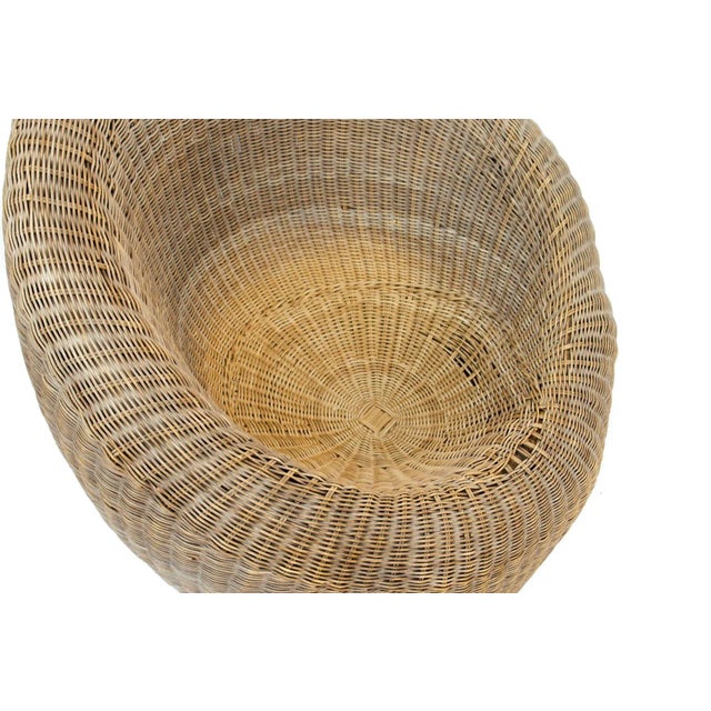 1970s Rattan Pod Chair For Sale - Image 5 of 11