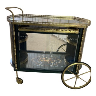 1970s Vintage Italian Bar Cart For Sale