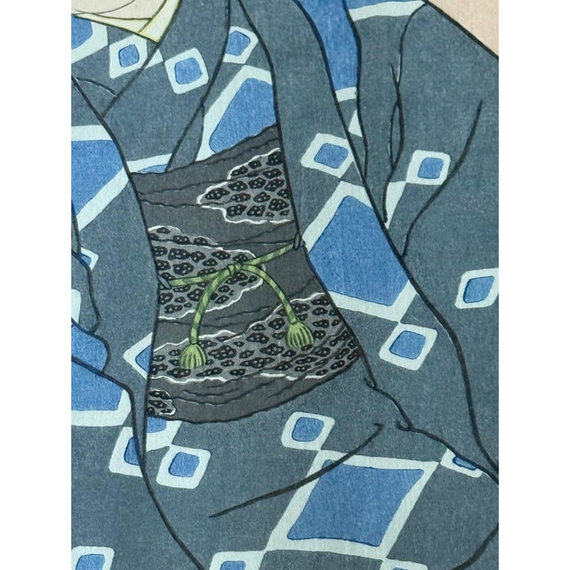 Japanese Woodblock Print Kiyoshi Tokio by Paul Jacoulet For Sale - Image 4 of 15