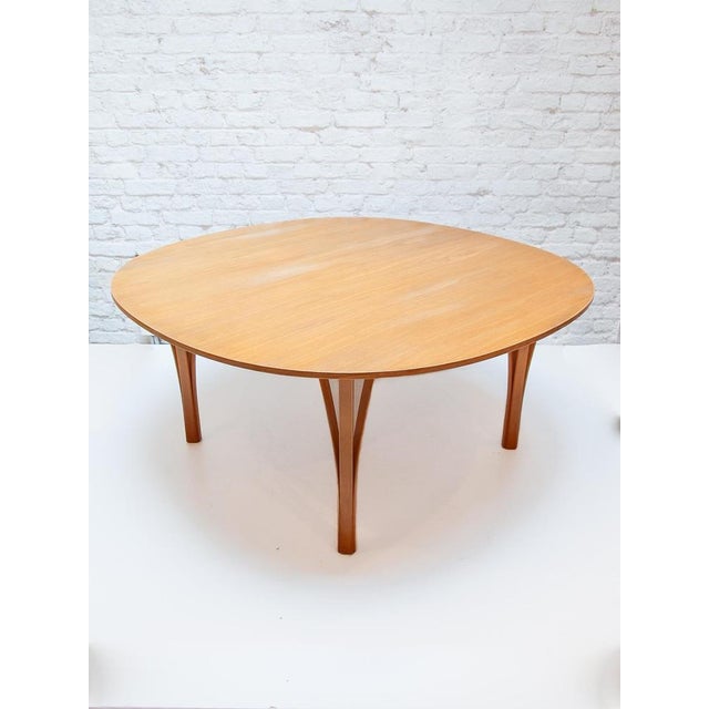 Ellipse Coffee Table attributed to Piet Hein & Bruno Mathsson for Fritz Hansen, 1990 For Sale - Image 3 of 11