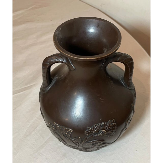 Antique 1800 Bing & Grondahl Bronze Patinated Figural Terracotta Pottery Vase 49 For Sale - Image 16 of 18