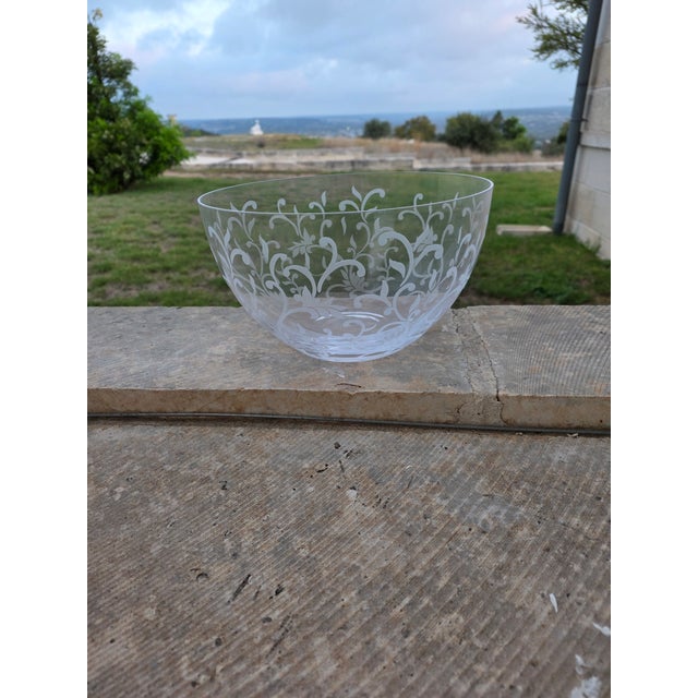 Ralph Lauren Mandarin Crystal Bowl For Sale - Image 4 of 11