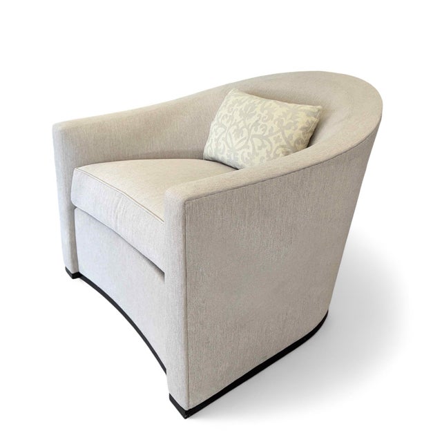 Holly Hunt Sevilla Swivel Lounge Chairs, a Pair For Sale - Image 12 of 17