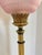 1970s Hollywood Regency/Art Deco Brass With Pink Glass Floor Lamp/Torche For Sale - Image 4 of 12