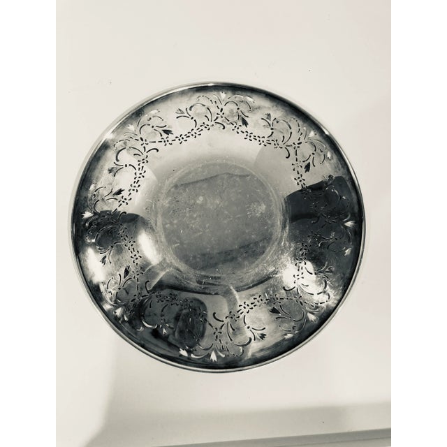 1970s Vintage Benedict Silverplate Pierced Tray | Chairish