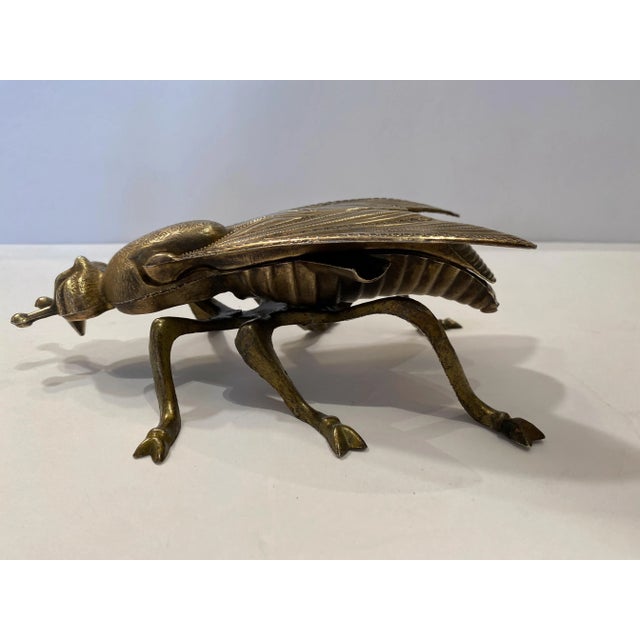 1960’s Brass Fly Ashtray For Sale - Image 4 of 7