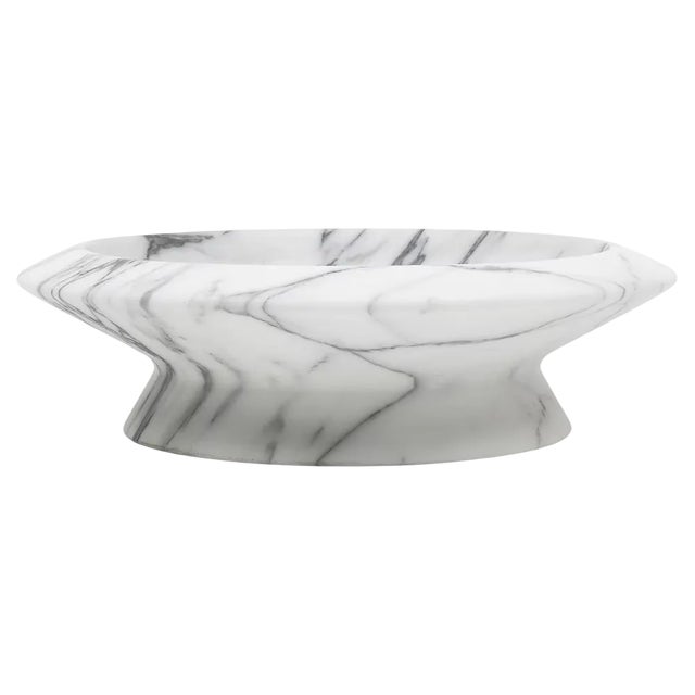 Bianco Arabescato Amaltea Bowl by Ivan Colominas For Sale