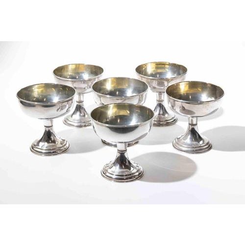 1960s Italian Silver Champagne Coupes, 1960s, Set of 6 For Sale - Image 5 of 10