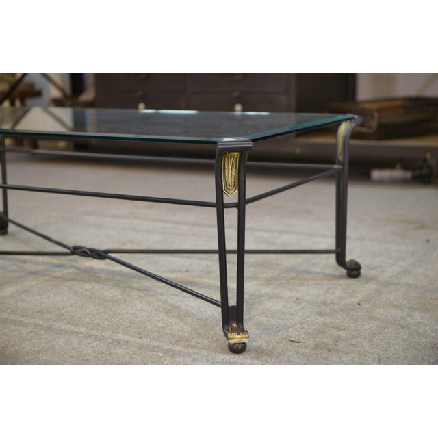 Metal Glass Coffee Table, 2000s For Sale - Image 7 of 11