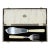 Early 20th Century Pair of English Silver-Plated Fish Servers in Original Presentation Case For Sale