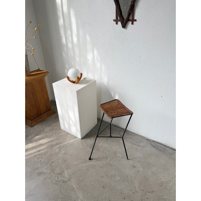 Wood Vintage Ball Desk Lamp with Pine Stand, 1980s For Sale - Image 7 of 18