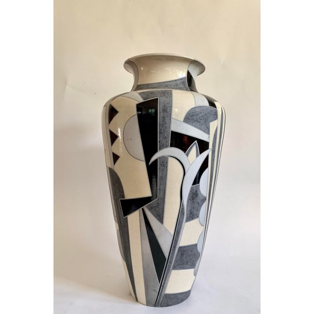 Monumental Ceramic Floor Vase For Sale In Los Angeles - Image 6 of 11