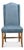 Indigo-leaning top-grain leather covers a winged back that rises to 46 inches, giving these dining chairs an unusual depth...