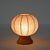 Mid-Century Cocoon Table Lamp with Wood Base by Achille Castiglioni for Flos, Italy, 1960s For Sale - Image 3 of 15