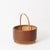 Mid-Century Italian Rattan and Leather Basket, 1970s For Sale - Image 9 of 15